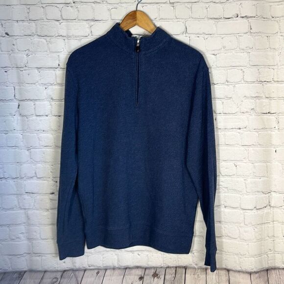 Peter Millar Quarter-zip Pullover In Yankee Blue - Picture 1 of 8